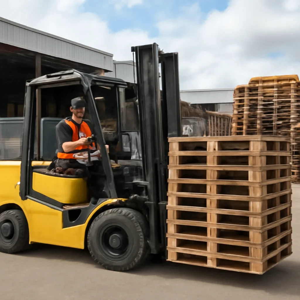 Warehouse and material handling scene related to forklift hire costs in brisbane explained