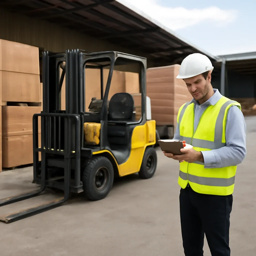 Warehouse and material handling scene related to forklift rental checklist for warehouse managers