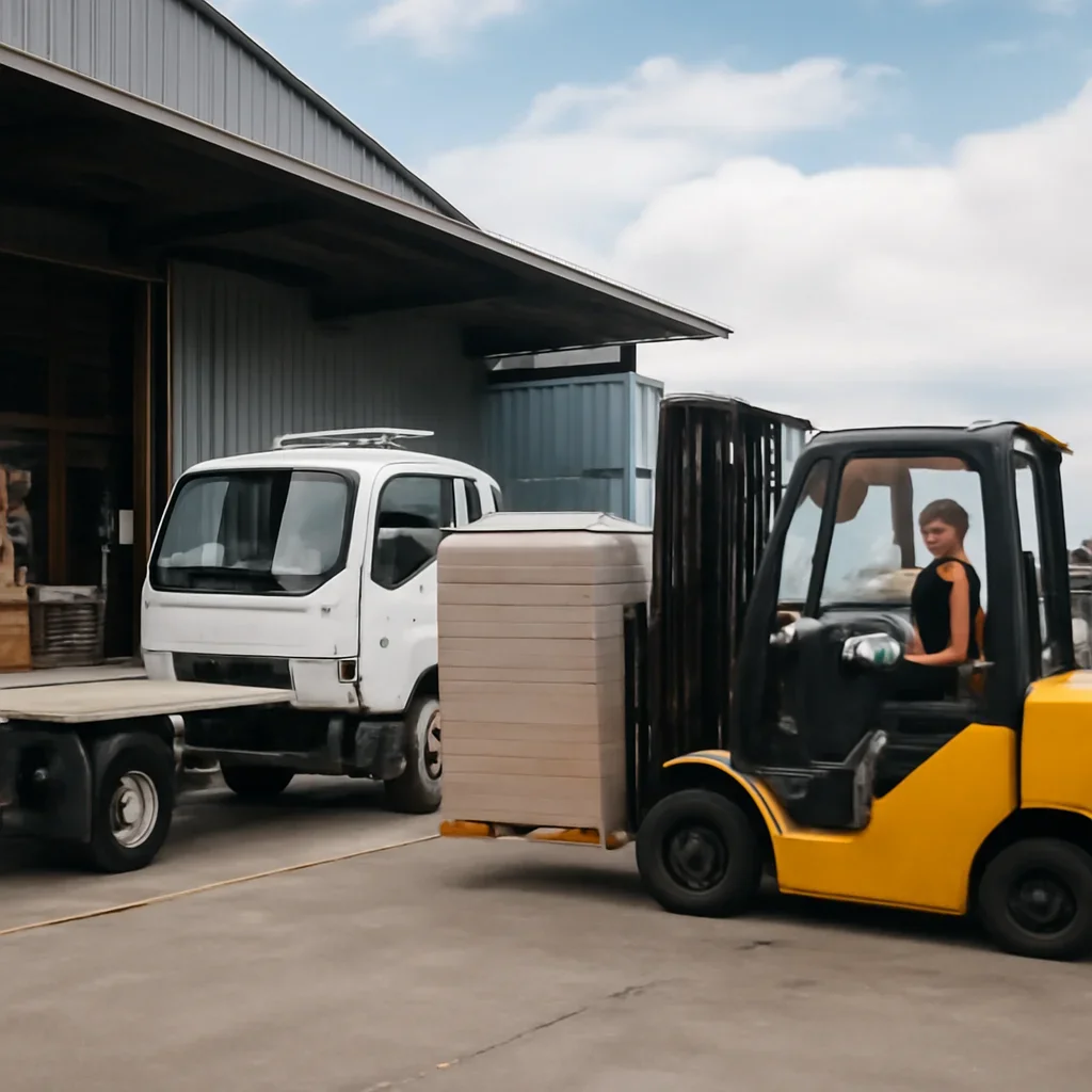Warehouse and material handling scene related to how fast can you get a forklift delivered in seq?