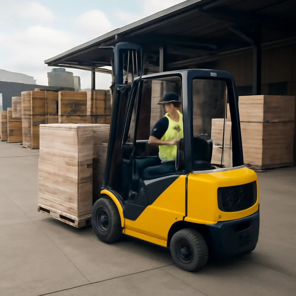 Warehouse and material handling scene related to how long should you rent a forklift?