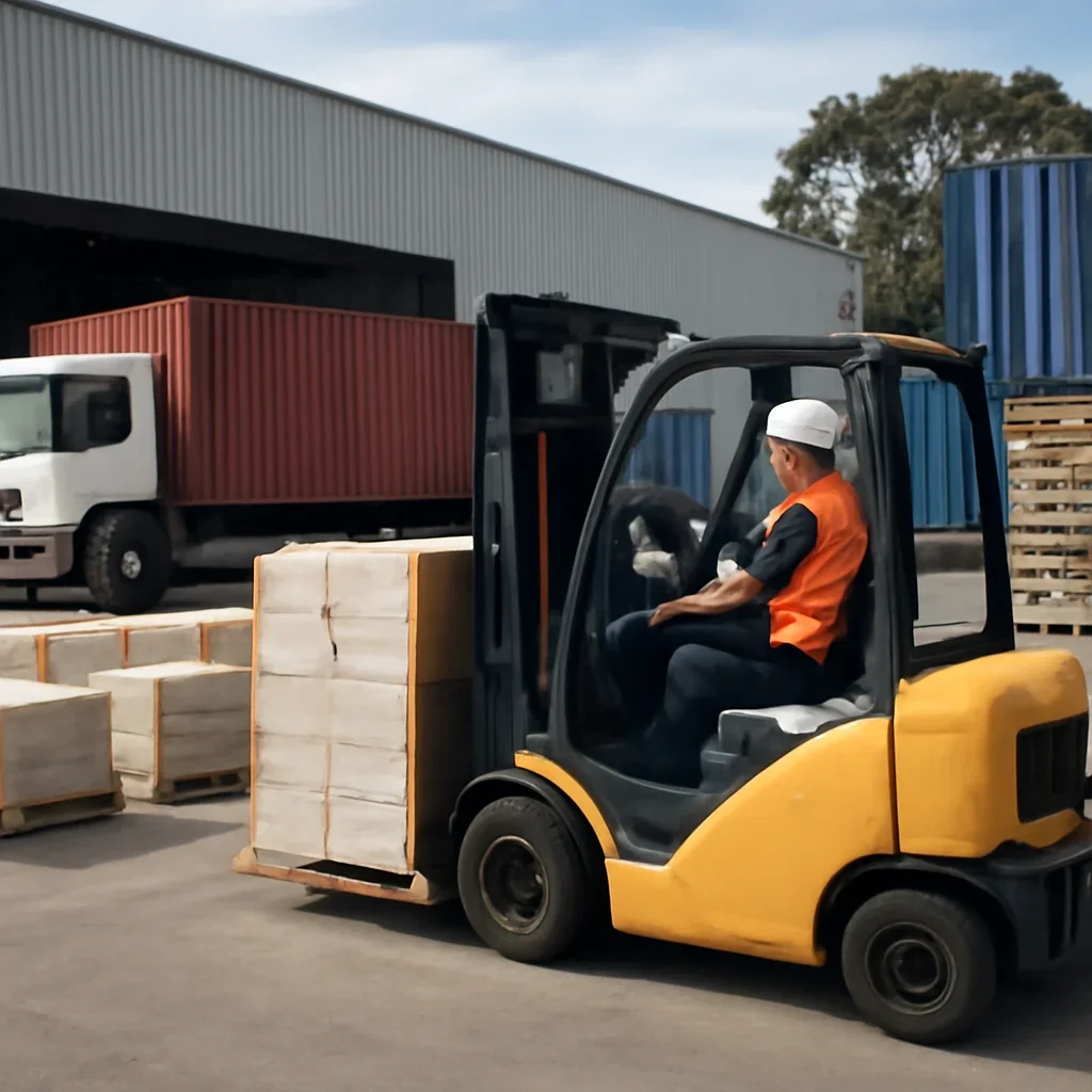 Warehouse and material handling scene related to how to plan for peak-season material handling