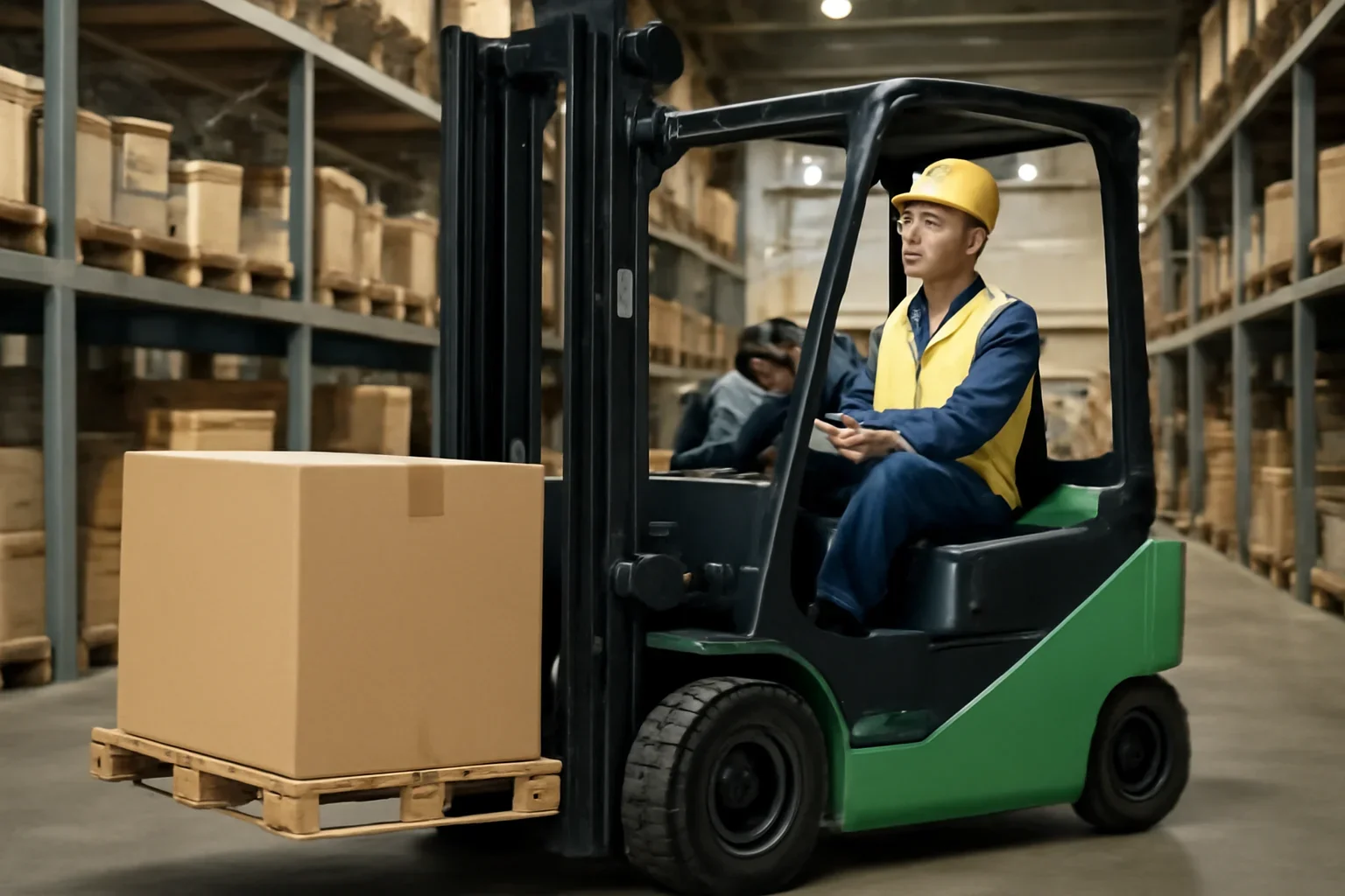 Customer forklift rental scenario for Electric Forklift for Indoor Warehouse