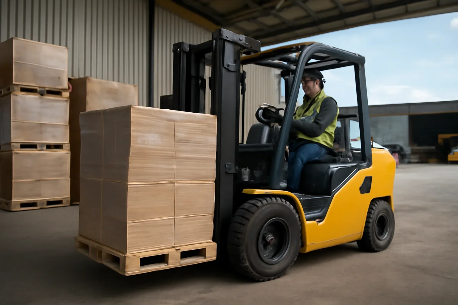 Diesel Forklift Hire ready for warehouse or site use