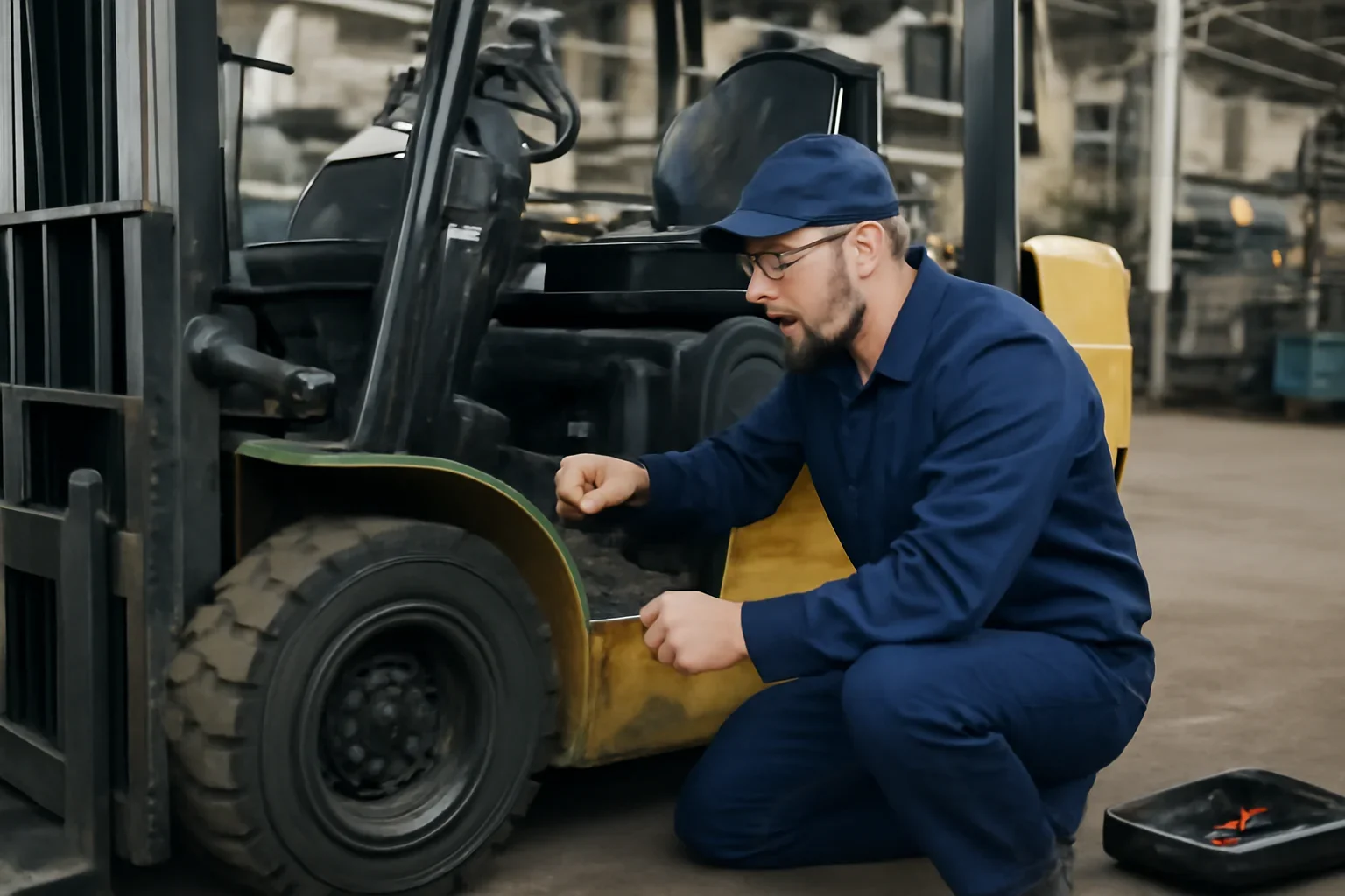 Forklift Breakdown Support support in an industrial setting