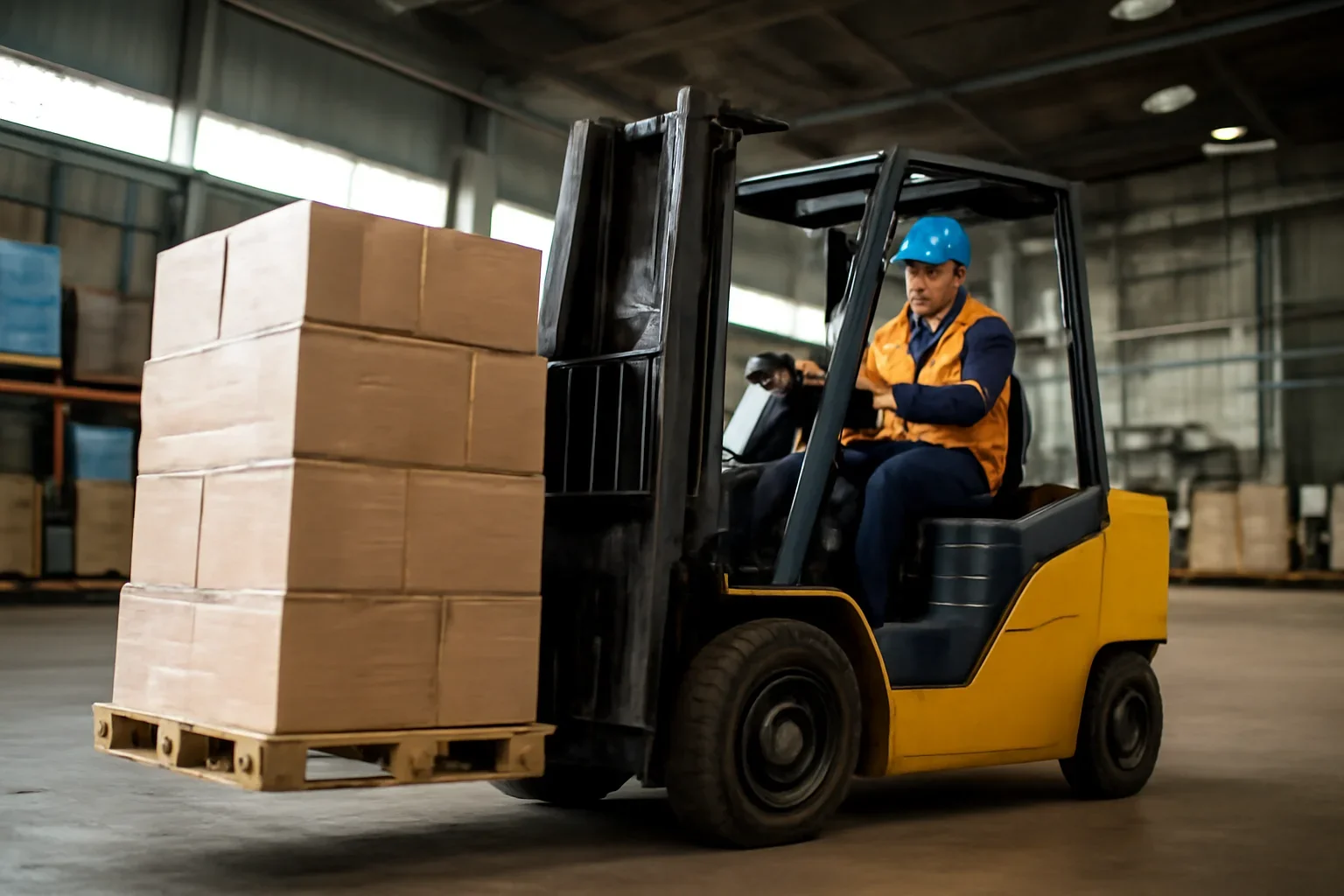 Forklift Hire ready for warehouse or site use