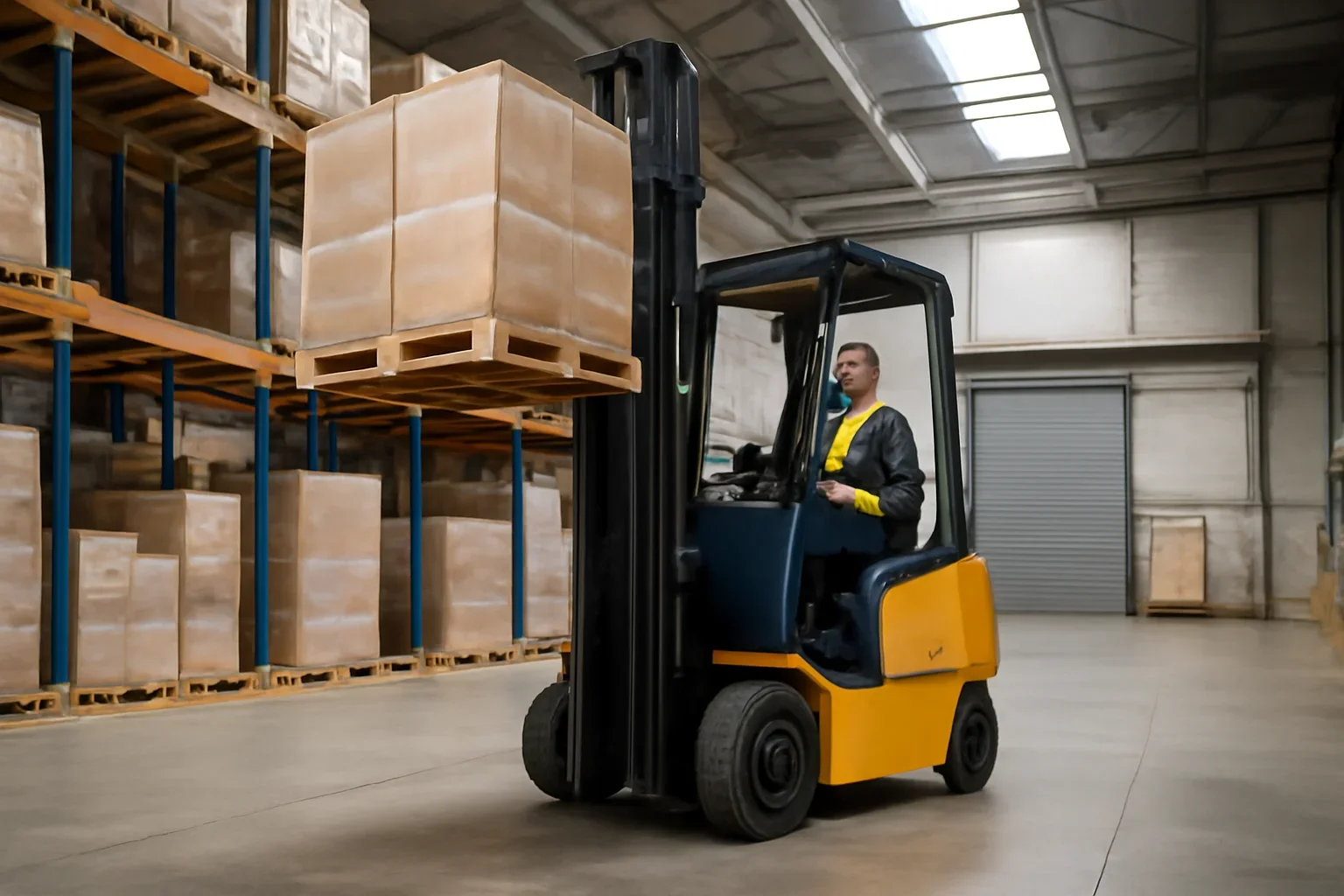 High Reach Forklift Hire ready for warehouse or site use