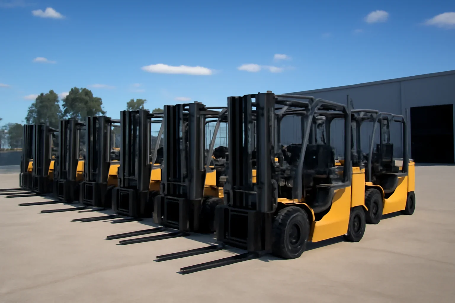 Forklift rental fleet lined up for South East Queensland deliveries