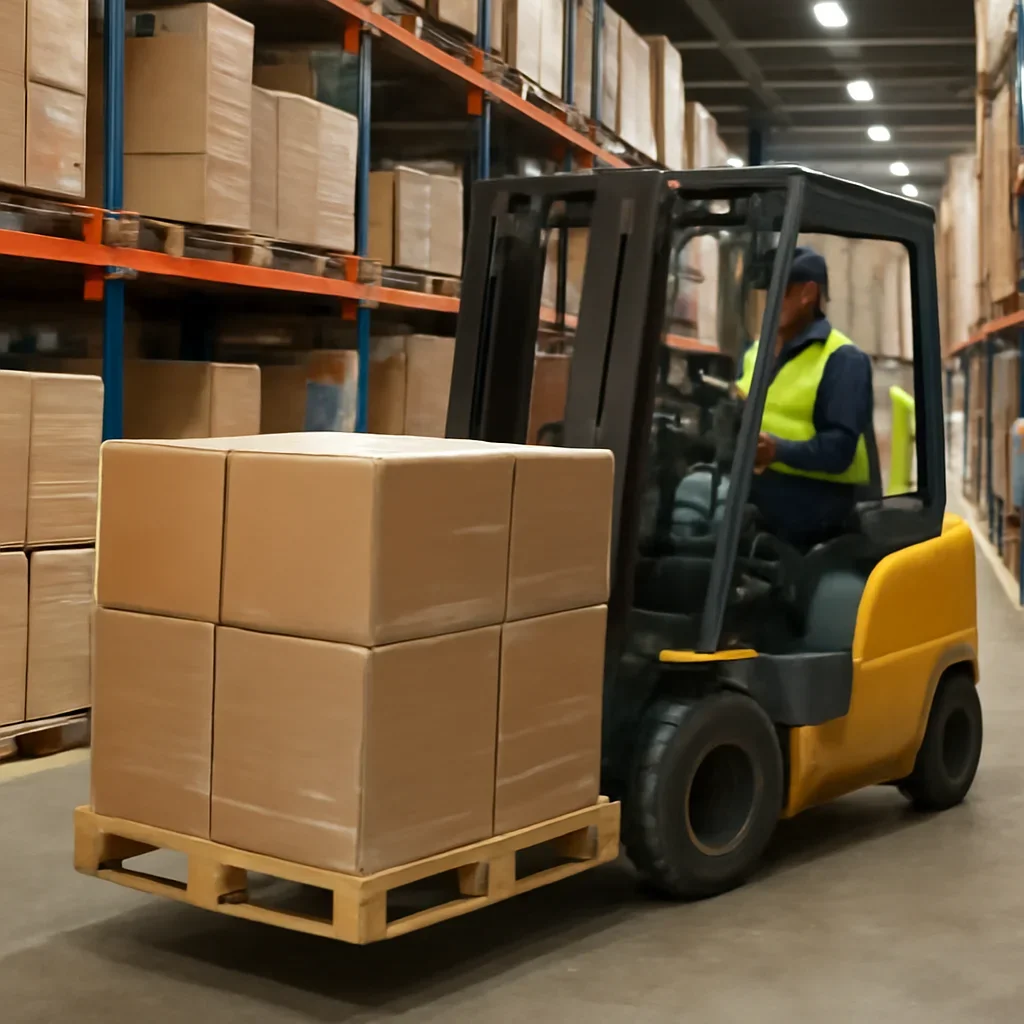 Equipment support for logistics and transport workflows