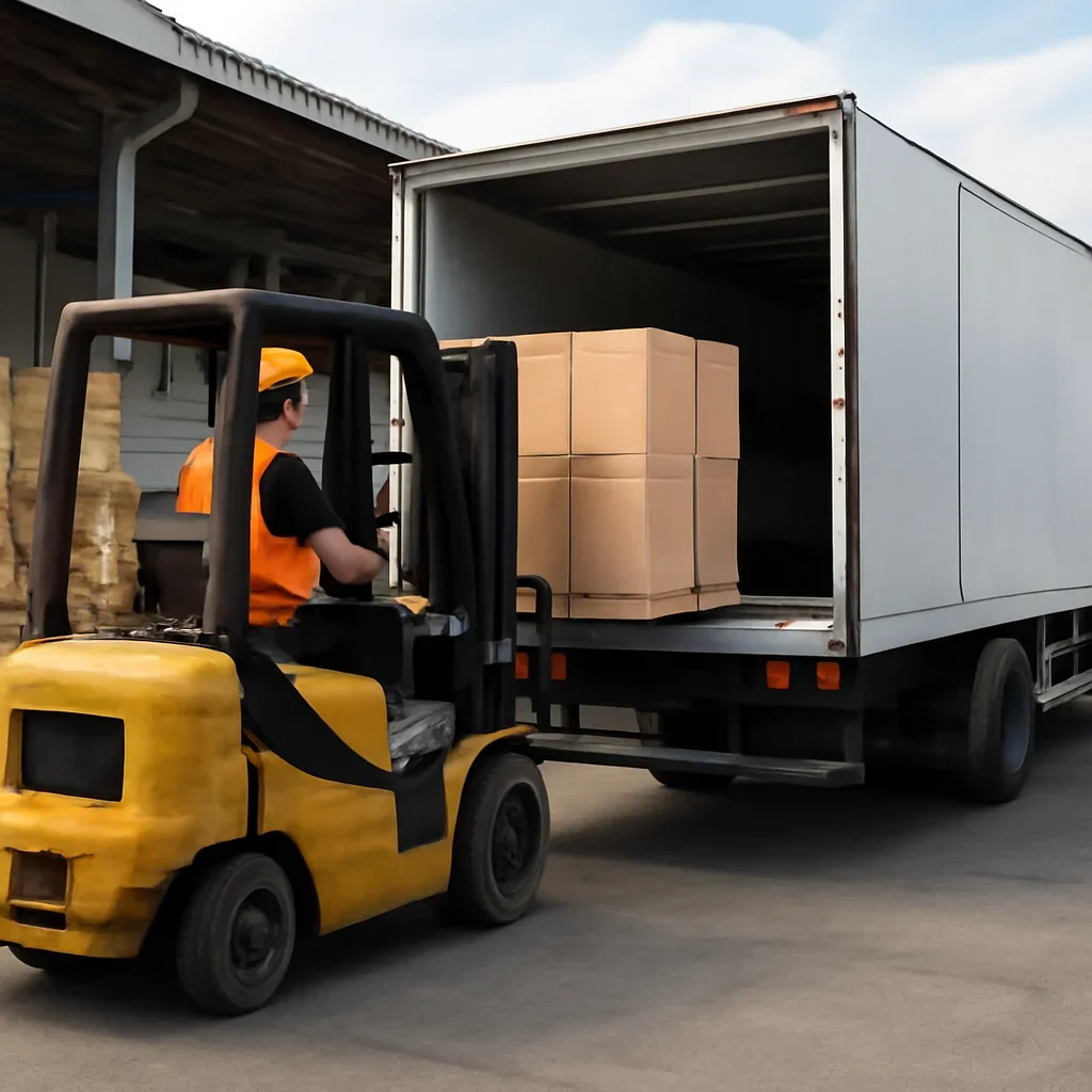 Material handling flow related to Transport & Delivery