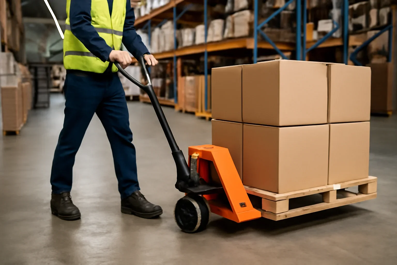 Pallet Jack Hire ready for warehouse or site use