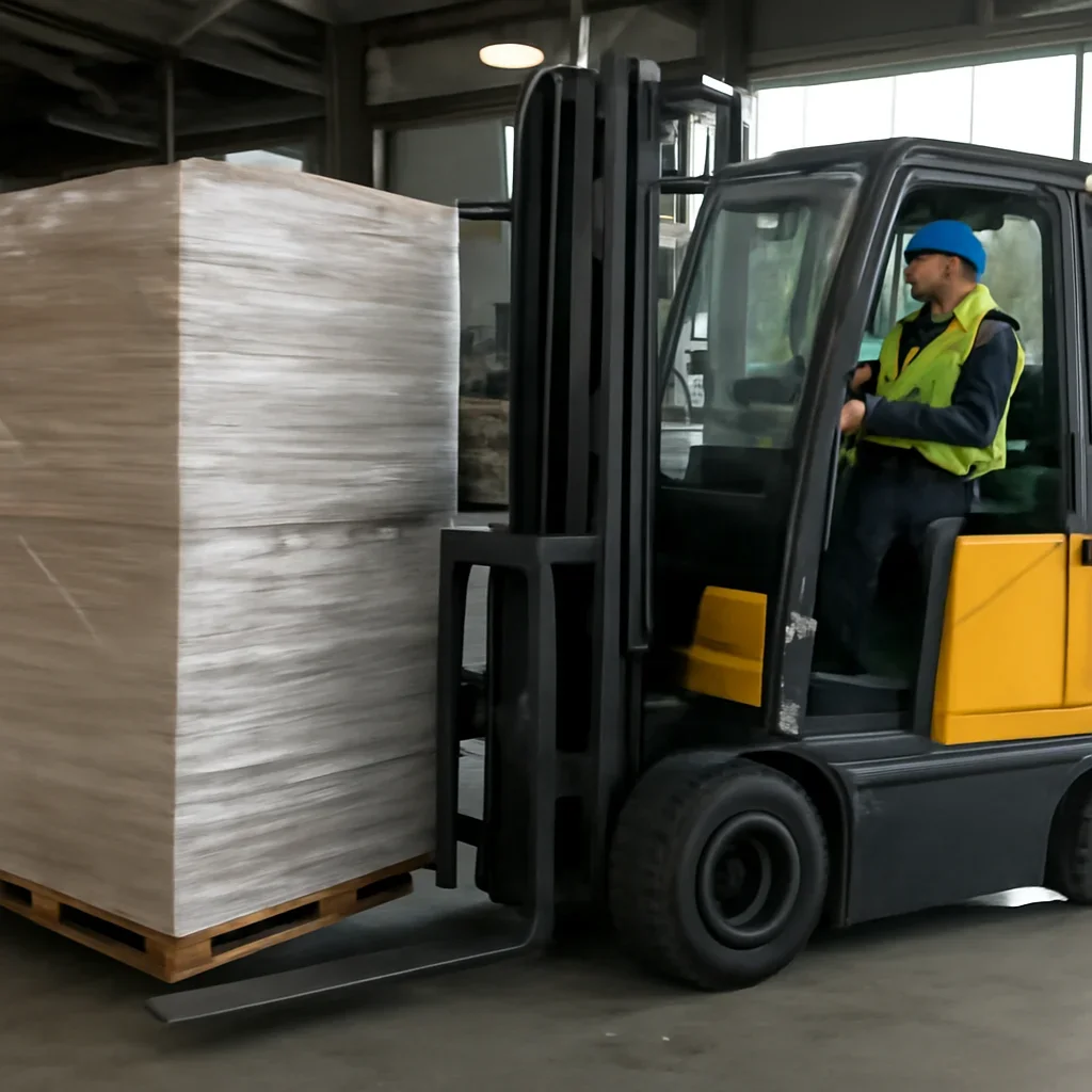 Sideloader Hire supporting day-to-day material handling work
